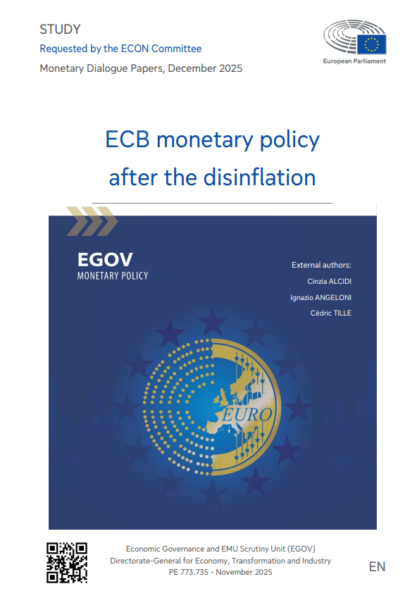 ECB monetary policy after the disinflation