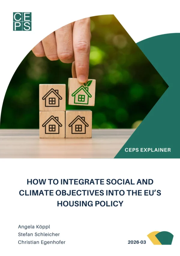 How to integrate social and climate objectives into the EU’s housing policy