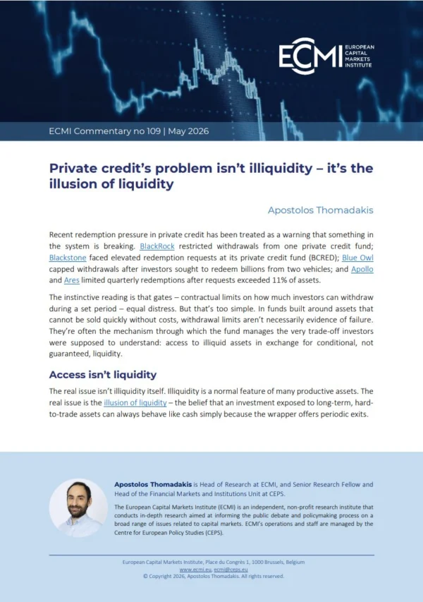 Private credit’s problem isn’t illiquidity – it’s the illusion of liquidity