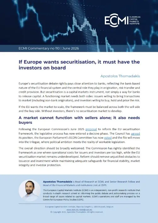 If Europe wants securitisation, it must have the investors on board