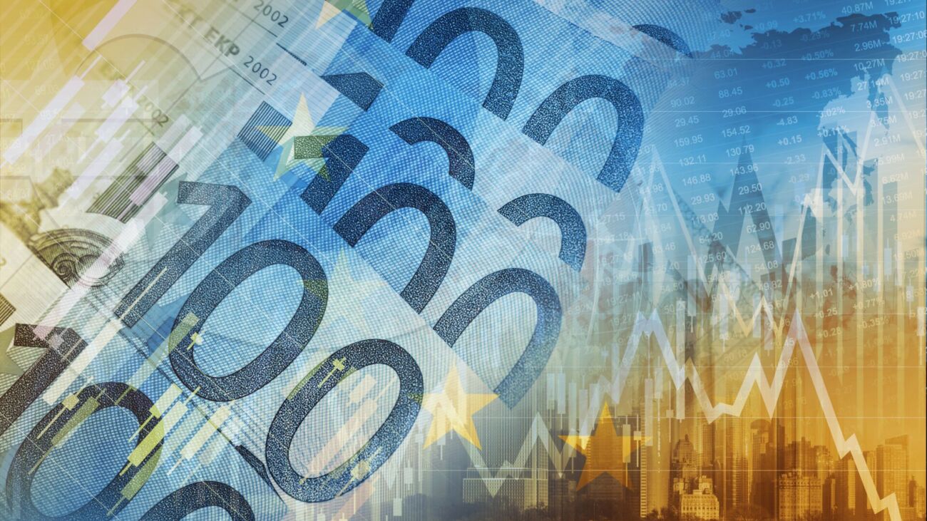Euro Money Trading Concept