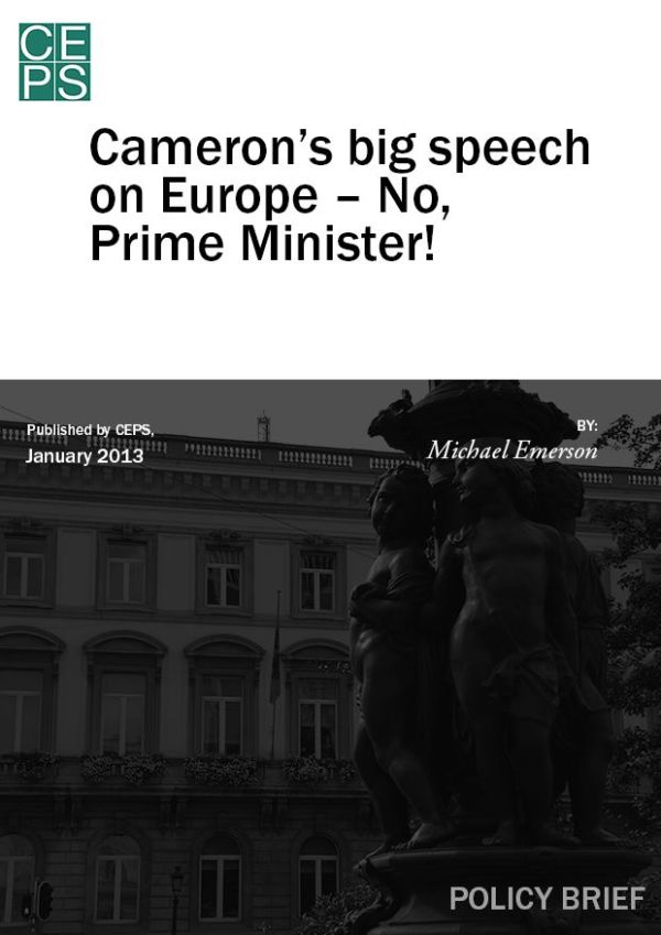 Cameron’s big speech on Europe – No, Prime Minister!