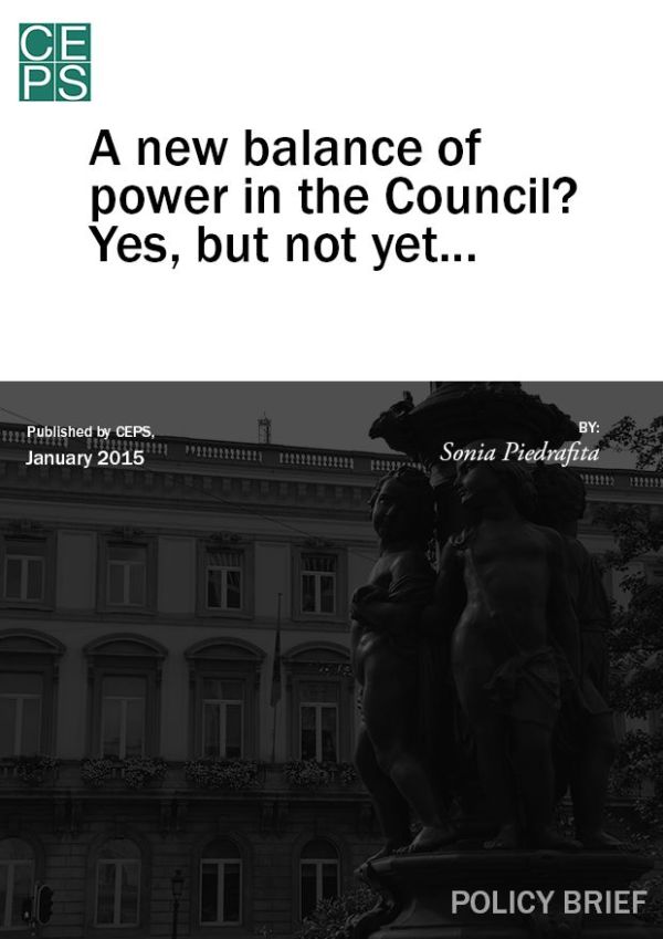 A new balance of power in the Council? Yes, but not yet…
