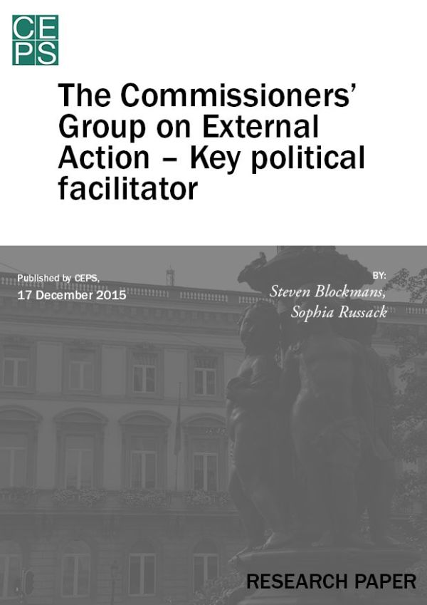 The Commissioners’ Group on External Action –  Key political facilitator